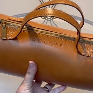 Céline Leather Barrel Bag